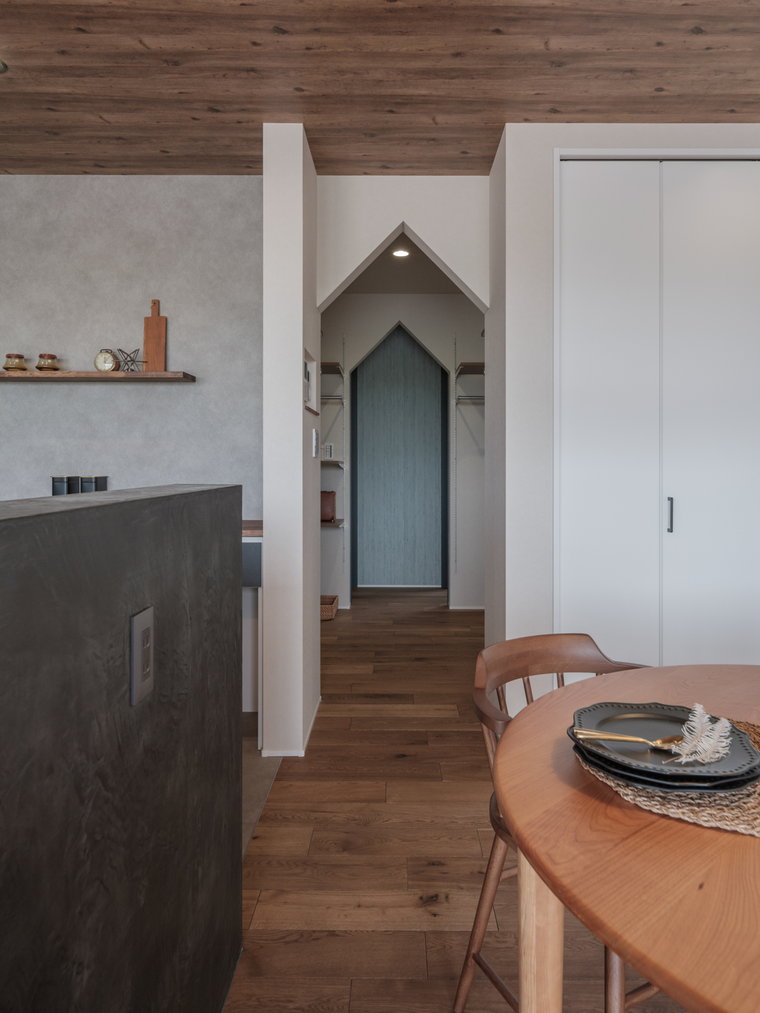 三角アーチがおしゃれ