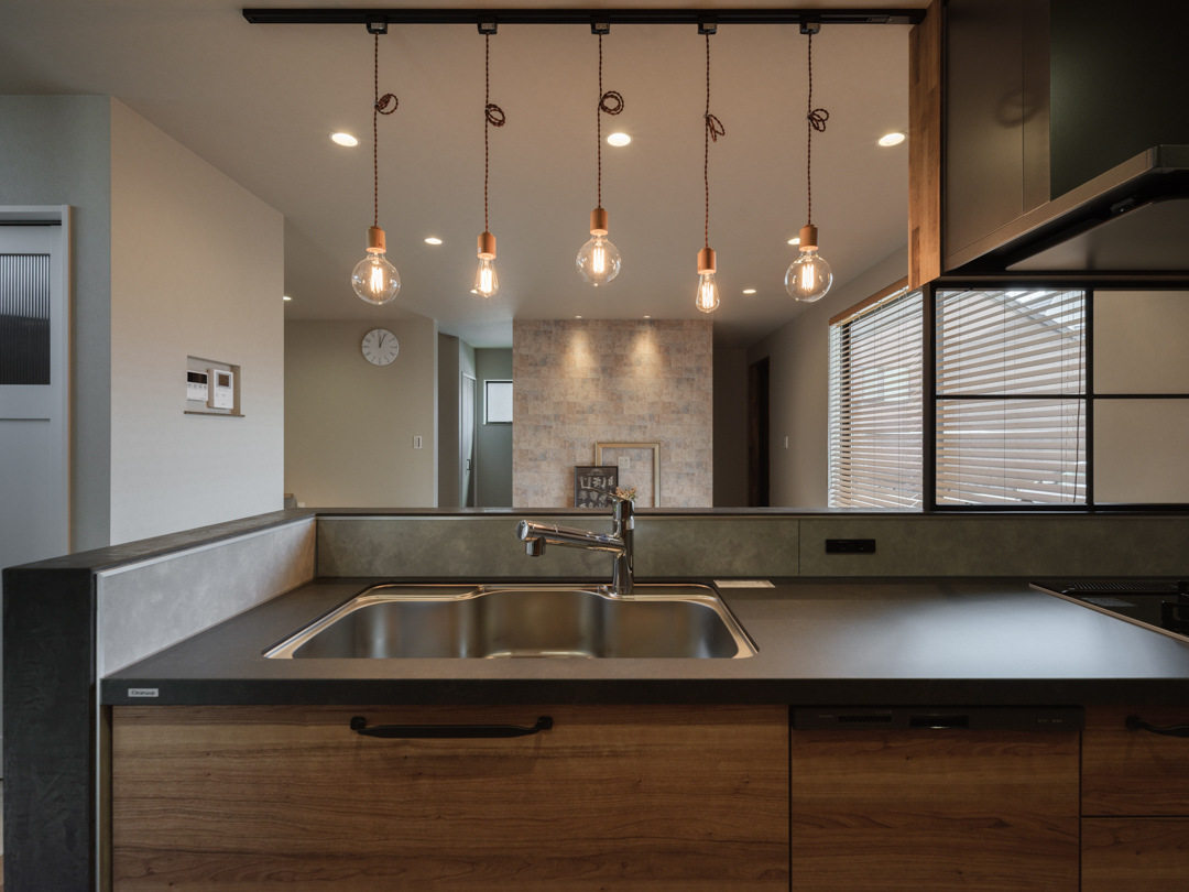 照明にもこだわってコーディネート