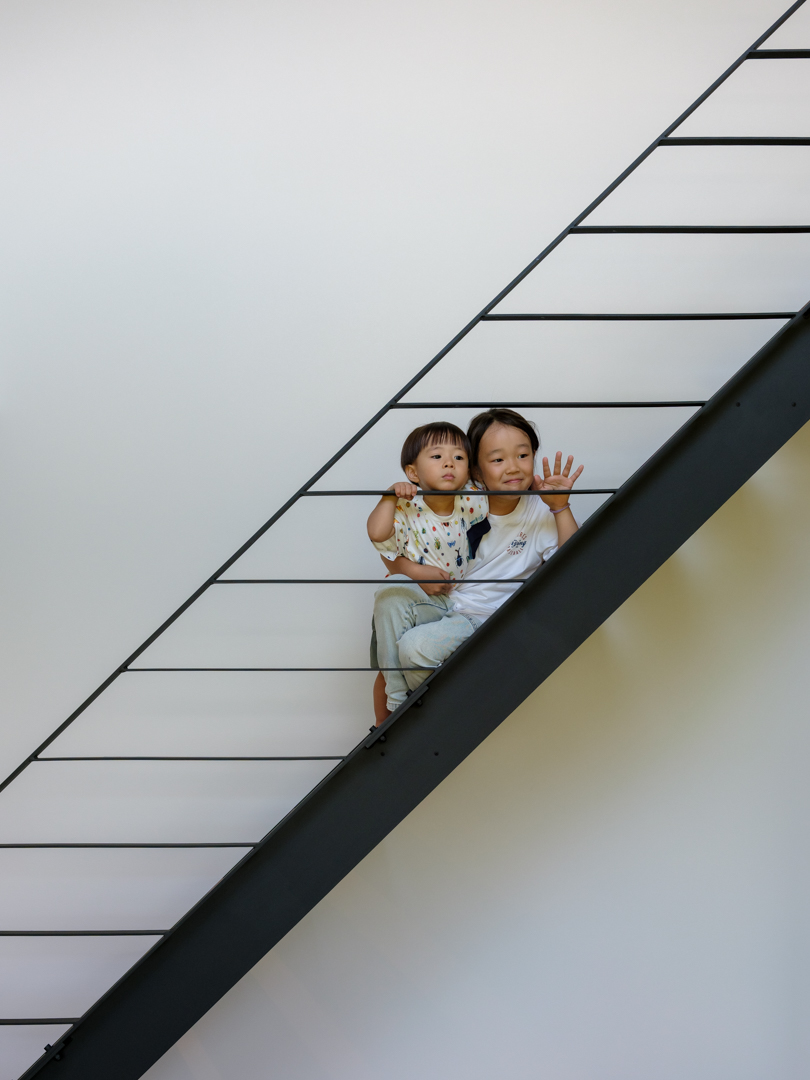 ネット取付け可能なアイアン手摺