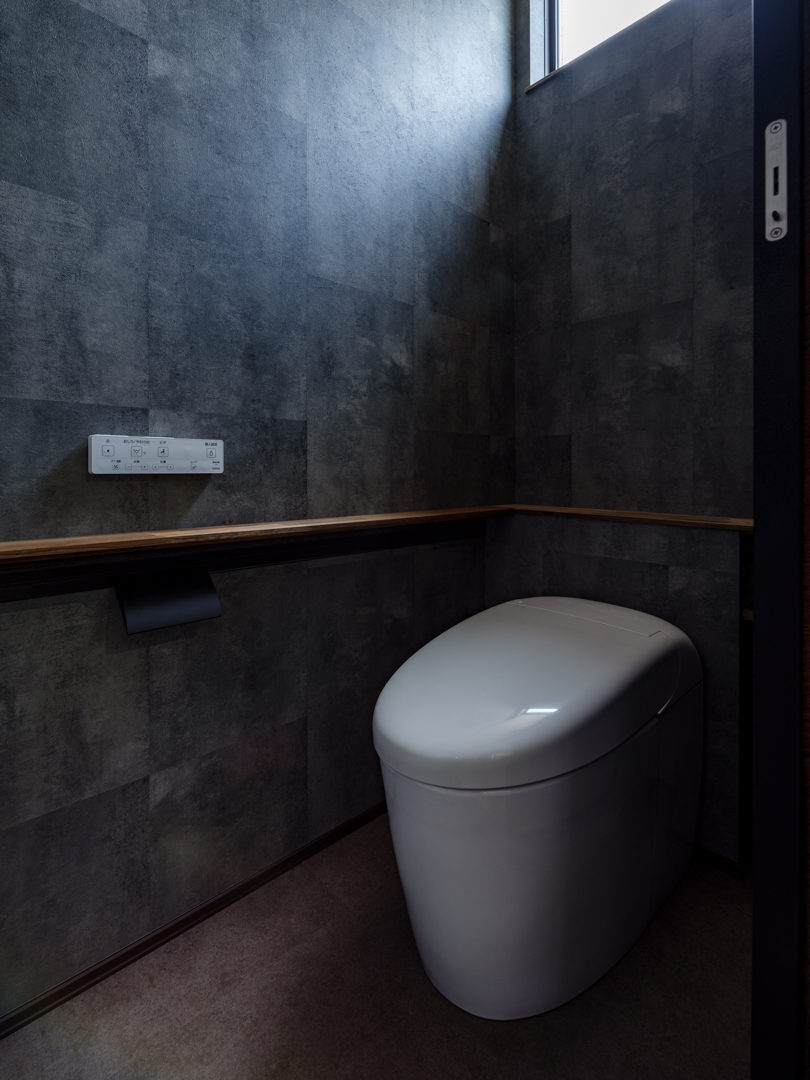 コンクリ調のクロス×フロアタイル