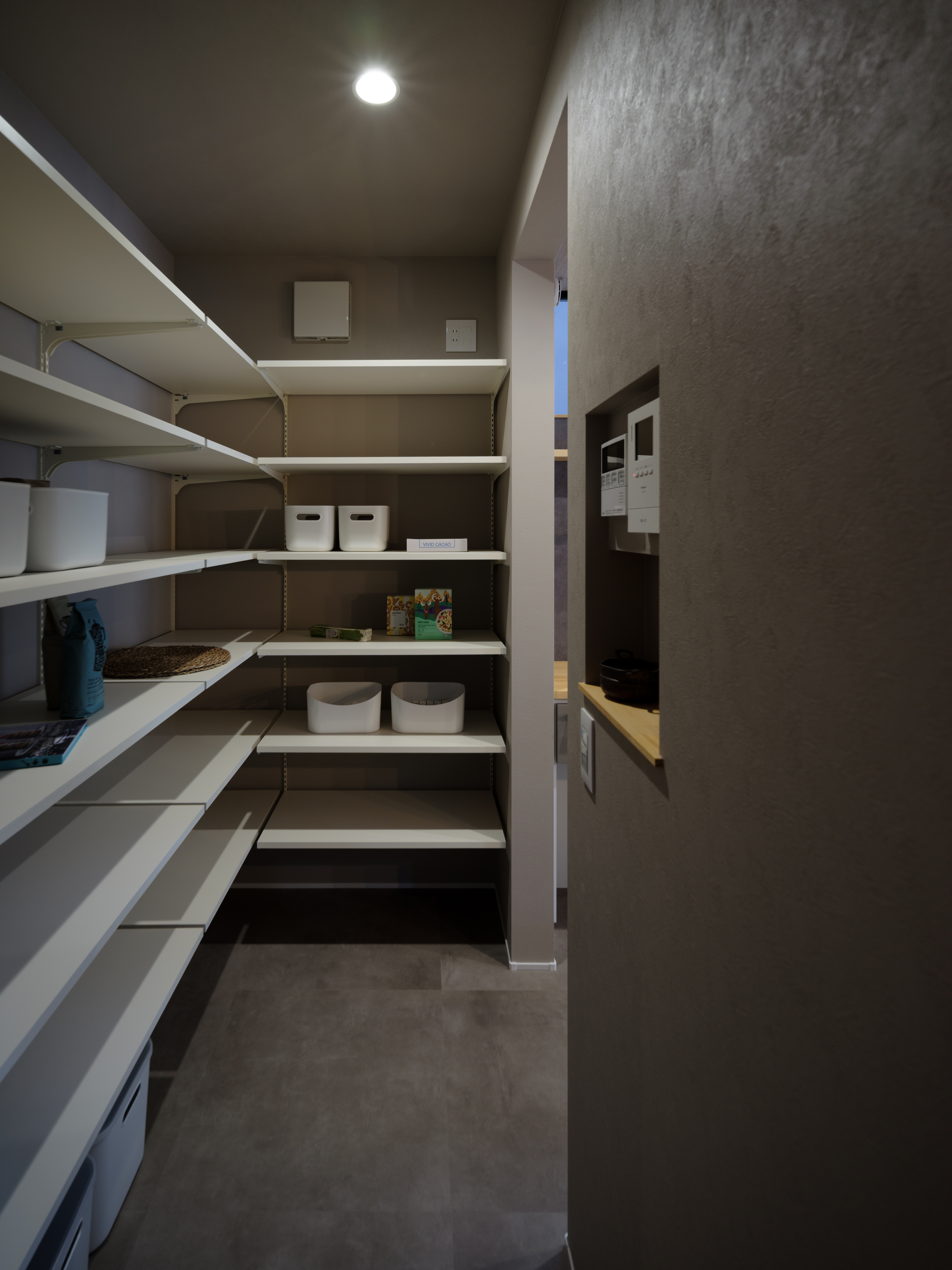 1.5帖の広々パントリー