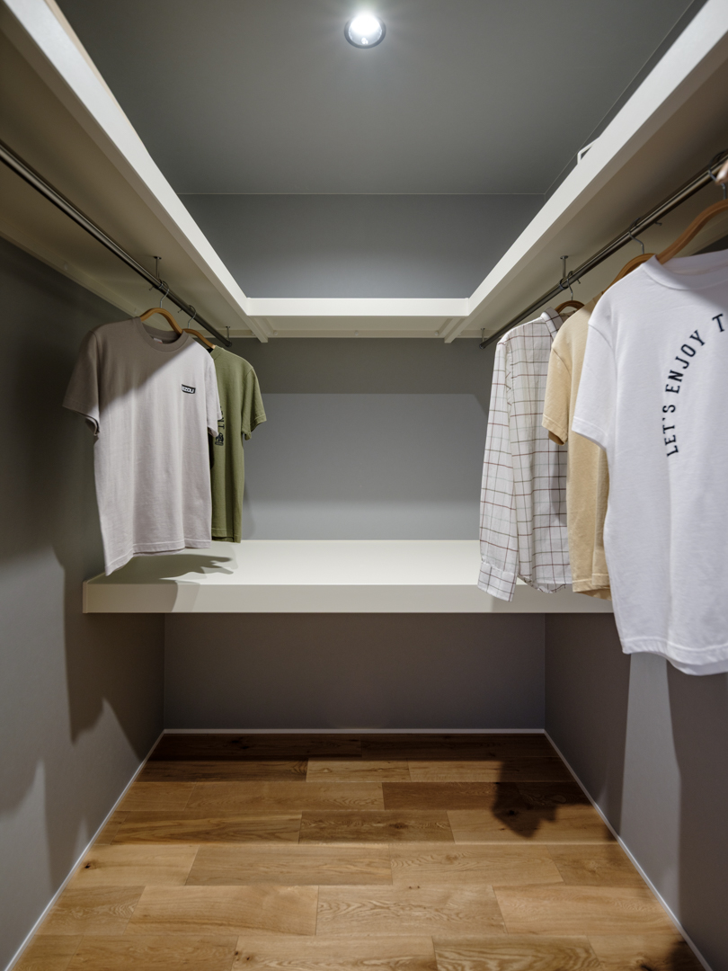 3帖の広々ウォークインクローゼット