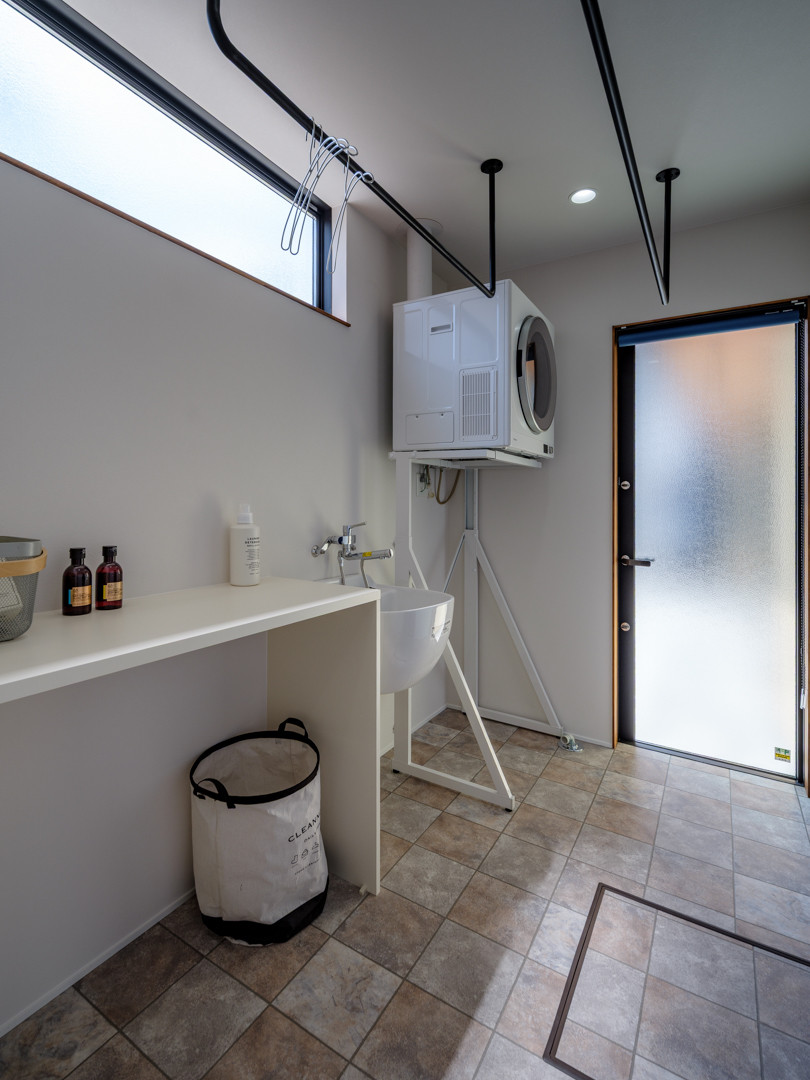 南向きの3帖ランドリールーム